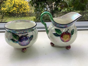 Listing 2 of 6 for Lustre Plum Jug & Sugar Bowl