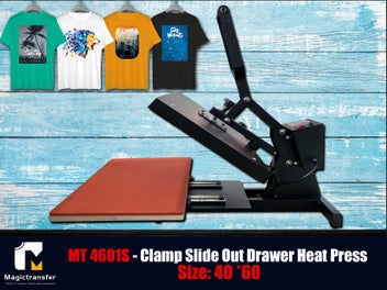 Listing 2 of 4 for NEW Arrival – Clamp Slide Out drawer Big Format Heat Press Machine 40x60cm-4601S