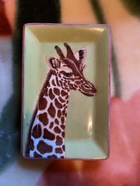 Listing 5 of 5 for Heavy small dish with Giraffe illustration. Gorgeous! For serving sushi on?