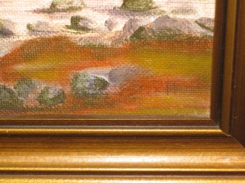 Listing 8 of 13 for Elliot ? Windmill On The Bay with Cottages & yacht Painting Artwork