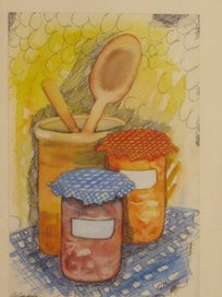 Listing 8 of 18 for Kate Jones Madill - From The Kitchen Series No 1 Watercolour Artwork
