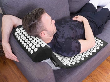 Listing 6 of 7 for Body Massager Acupressure Cushion Mat Black