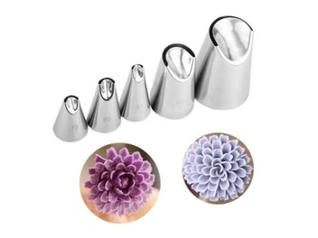 Listing 3 of 16 for 1/5Pcs Of Chrysanthemum Nozzle Icing Piping Pastry Nozzles Kitchen Gadget