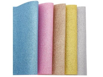 Listing 3 of 8 for Lychee Life 21x30cm A4 Glitter Felt Fabric Colorful Felt Material DIY Sewing
