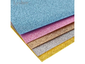 Listing 4 of 8 for Lychee Life 21x30cm A4 Glitter Felt Fabric Colorful Felt Material DIY Sewing