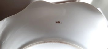 Listing 10 of 13 for Limoges Style Plate with Removable Metal Cake Handle - Pearlescent