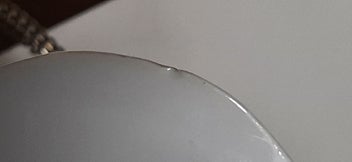 Listing 12 of 13 for Limoges Style Plate with Removable Metal Cake Handle - Pearlescent