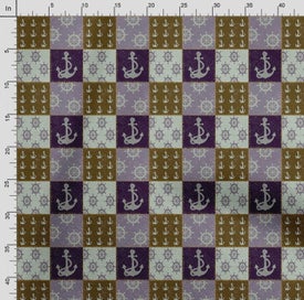 Listing 4 of 5 for Soimoi Sea Shell Print, Poly Taffeta Fabric, Decor Sewing Fabric by The Yard 56