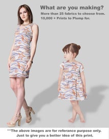 Listing 5 of 5 for Soimoi Sea Shell Print, Poly Taffeta Fabric, Decor Sewing Fabric by The Yard 56