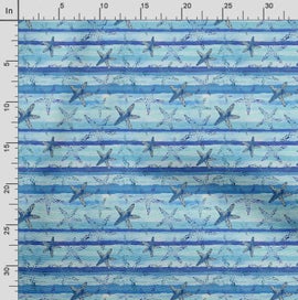 Listing 3 of 5 for Soimoi Sea Shell Print, Poly Taffeta Fabric, Decor Sewing Fabric by The Yard 56