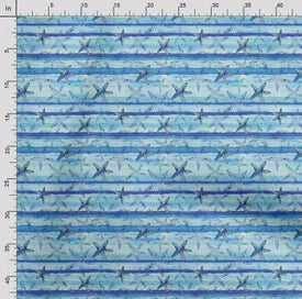 Listing 4 of 5 for Soimoi Sea Shell Print, Poly Taffeta Fabric, Decor Sewing Fabric by The Yard 56