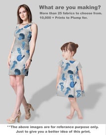 Listing 5 of 5 for Soimoi Sea Shell Print, Poly Taffeta Fabric, Decor Sewing Fabric by The Yard 56