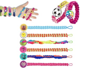 Listing 2 of 6 for Girls DIY Braiding Bracelet Set Charm Bracelet Making Kit Jewellery Making Kit