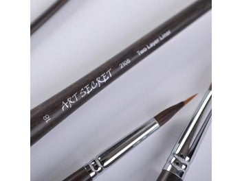 Listing 8 of 11 for Artsecret 2108 Two Layer Liner Watercolor Brush Sharp Tip Squirrel Hair Nylon