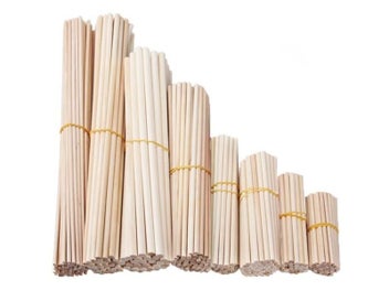 Listing 3 of 9 for Round Wooden Stick For Crafts Food Ice Lollies Model Making