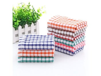 Listing 3 of 8 for 6PCS Cotton Kitchen Tea Towels Absorbent Lint Free Catering Restaurant Cloth