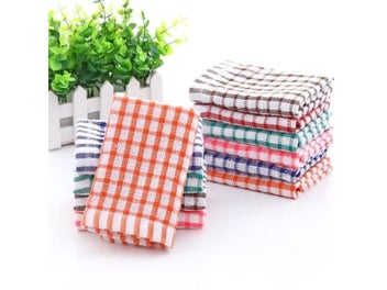 Listing 4 of 8 for 6PCS Cotton Kitchen Tea Towels Absorbent Lint Free Catering Restaurant Cloth