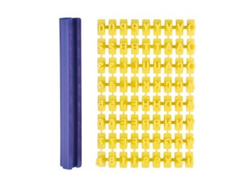 Listing 4 of 10 for Ceramic Art Alphabet Number Letter Polymer Clay Presser Stamp Embosser Mold