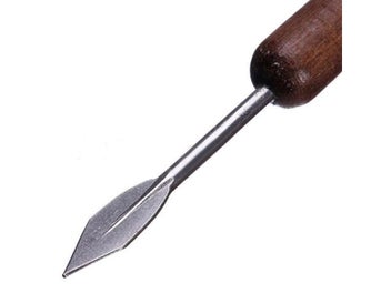Listing 6 of 9 for Top 6pcs/set Sharp Clay Sculpting Wax Carving Pottery Tools Shapers Wood Handle