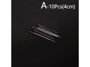 Listing 4 of 10 for 10Pcs Superfine Beaded Needle 40mm/100mm Beading Needles Threading String Cord