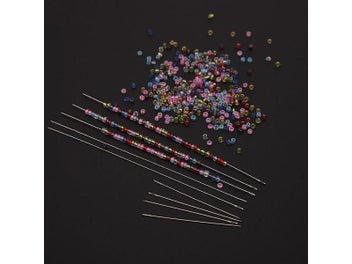 Listing 8 of 10 for 10Pcs Superfine Beaded Needle 40mm/100mm Beading Needles Threading String Cord