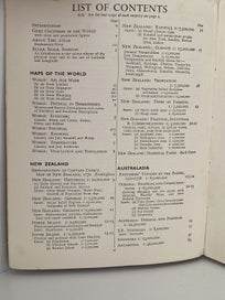 Listing 5 of 9 for Whitcombe's New Zealand Clear School Atlas 1956