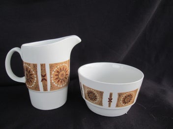 Listing 11 of 20 for Retro Johnson Bros Coffee set 15Pc