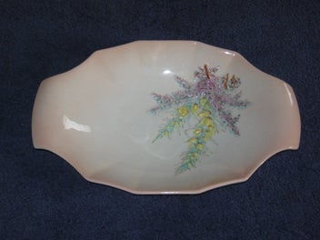 Listing 7 of 14 for BESWICK patterned dish or platter with flowers relief No.1908