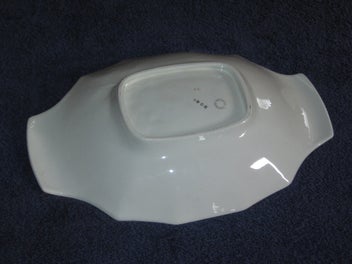 Listing 10 of 14 for BESWICK patterned dish or platter with flowers relief No.1908