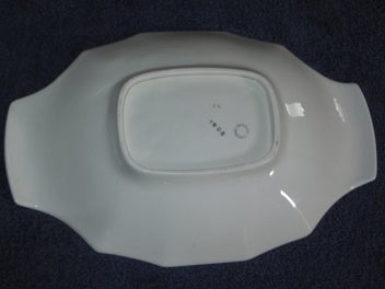 Listing 12 of 14 for BESWICK patterned dish or platter with flowers relief No.1908