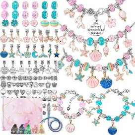 Listing 3 of 8 for 118PCS Charm Bracelet Making Kit DIY Craft Jewellery Beads Necklaces