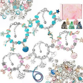 Listing 6 of 8 for 118PCS Charm Bracelet Making Kit DIY Craft Jewellery Beads Necklaces