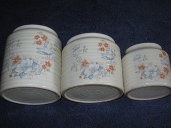 Listing 8 of 14 for Three Titain / Crown Lynn Kitchen Containers caddies