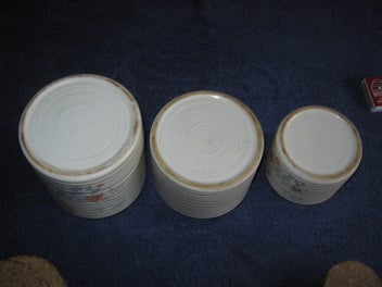 Listing 13 of 14 for Three Titain / Crown Lynn Kitchen Containers caddies