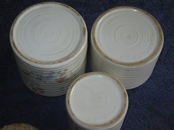 Listing 14 of 14 for Three Titain / Crown Lynn Kitchen Containers caddies