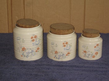 Listing 4 of 14 for Three Titain / Crown Lynn Kitchen Containers caddies