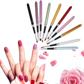 Listing 3 of 6 for 10pcs Nail Art Brushes Nail Dotting Tools Nail Dust Brush Nail Painting