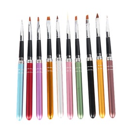 Listing 5 of 6 for 10pcs Nail Art Brushes Nail Dotting Tools Nail Dust Brush Nail Painting