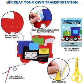 Listing 4 of 8 for Animals Craft Kit DIY Sewing Felt Craft Set Sewing Kit Felt Ornaments A