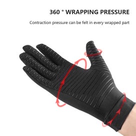 Listing 5 of 10 for Copper Compression Gloves Arthritis Gloves Hand Grip Glove Hand Wrist S