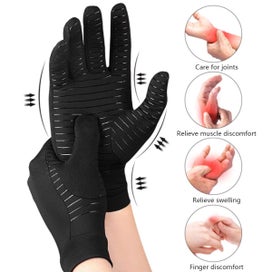 Listing 6 of 10 for Copper Compression Gloves Arthritis Gloves Hand Grip Glove Hand Wrist S