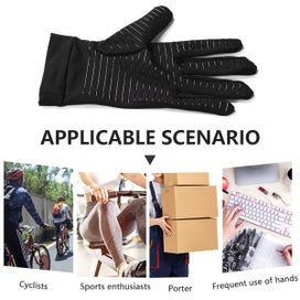 Listing 7 of 10 for Copper Compression Gloves Arthritis Gloves Hand Grip Glove Hand Wrist S