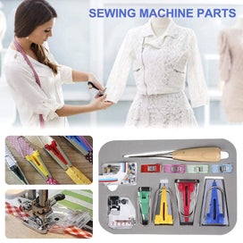 Listing 7 of 11 for 60Pcs Binding Tool Sewing Set, Fabric Bias Tape Binding Maker with 4 Si