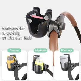 Listing 5 of 10 for Stroller Cup Holder with Phone Holder/Organizer, Universal Bike Cup Hol