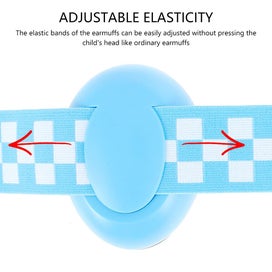 Listing 5 of 10 for Baby Safety Earmuffs Hearing Protection Elastic Adjustable Ear Defender