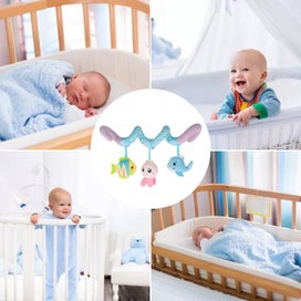 Listing 4 of 10 for Baby Crib Cot Pram Hanging Rattles Spiral Stroller&Car Seat Toy with Ri