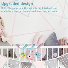 Listing 5 of 10 for Baby Crib Cot Pram Hanging Rattles Spiral Stroller&Car Seat Toy with Ri
