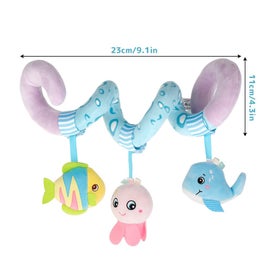 Listing 6 of 10 for Baby Crib Cot Pram Hanging Rattles Spiral Stroller&Car Seat Toy with Ri