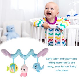 Listing 7 of 10 for Baby Crib Cot Pram Hanging Rattles Spiral Stroller&Car Seat Toy with Ri