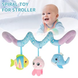 Listing 8 of 10 for Baby Crib Cot Pram Hanging Rattles Spiral Stroller&Car Seat Toy with Ri
